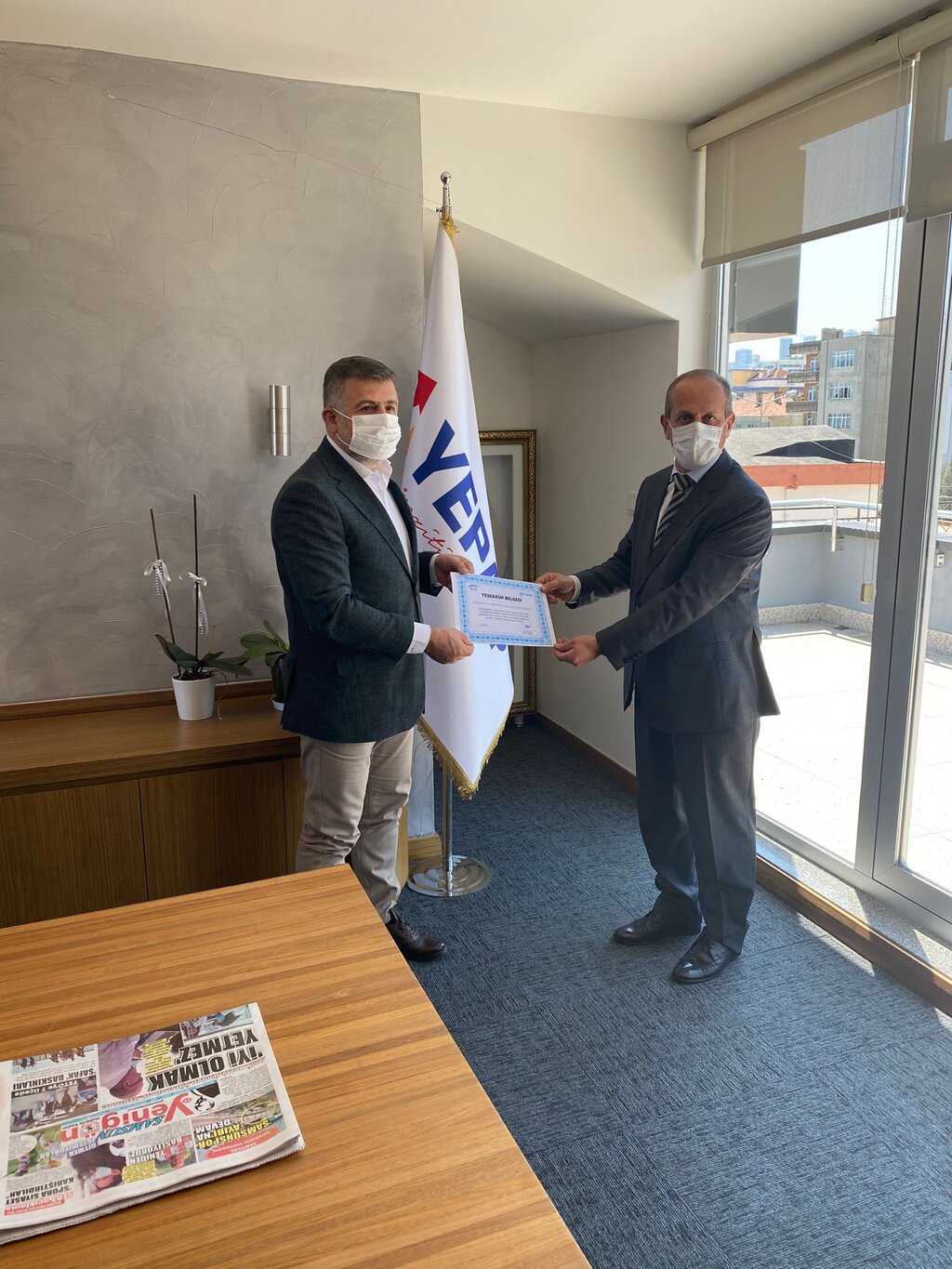 YEPAŞ Teşekkür Belgesiyle Ödüllendirildi