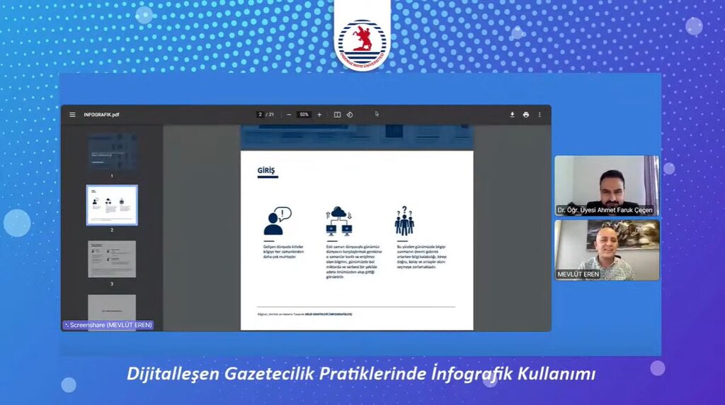 OMÜ İLEF AA’nın Grafik ve İngrafik Editörü Mevlüt Eren’i Konuk Etti