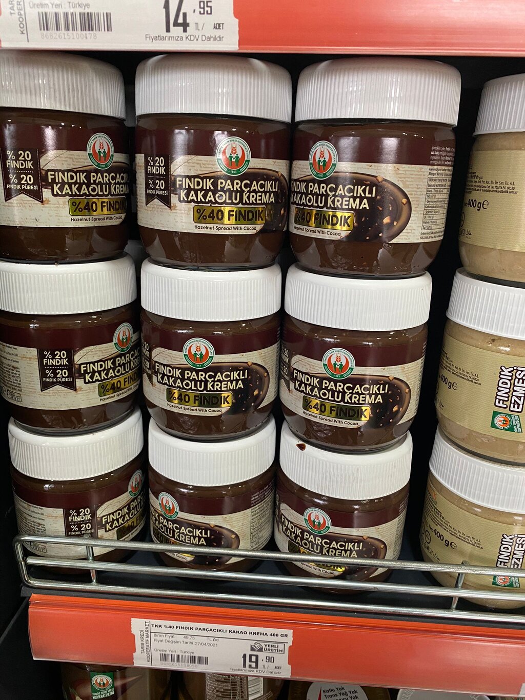 TTKKB ‘den yüzde 40 fındıklı kakaolu krema