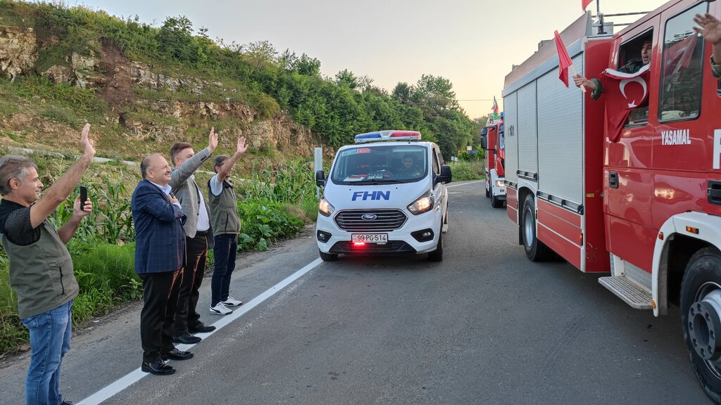 BAŞKAN TAVLI, AZERBAYCANLI İTFAİYECİLERİ UĞURLADI