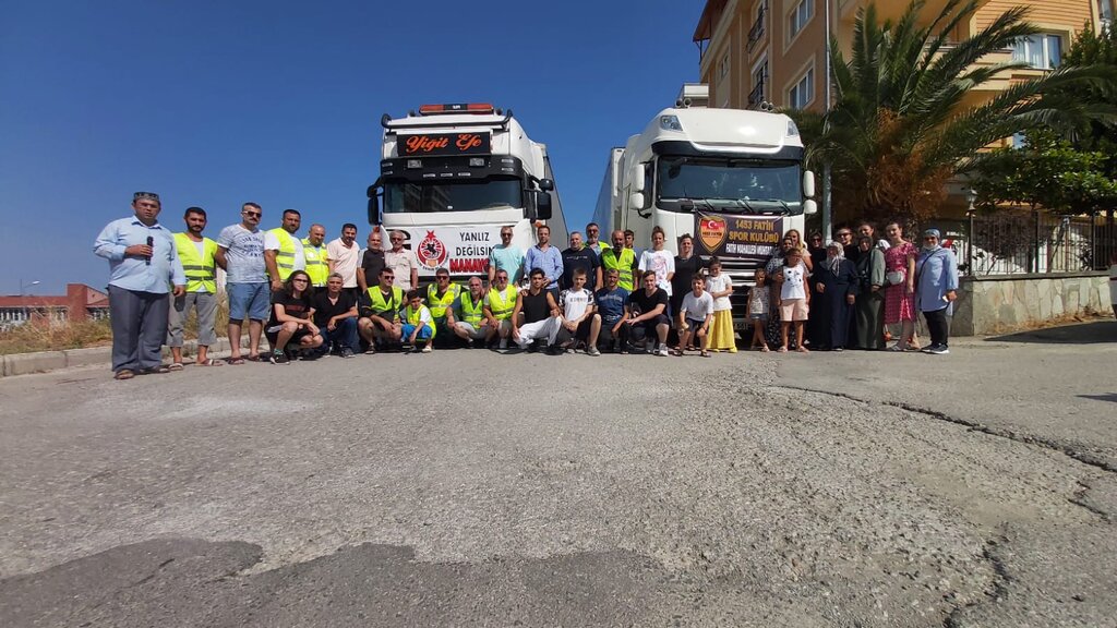 Samsun’dan Antalya’ya destek! 2 tır yardımla Aksu’ya koştular!