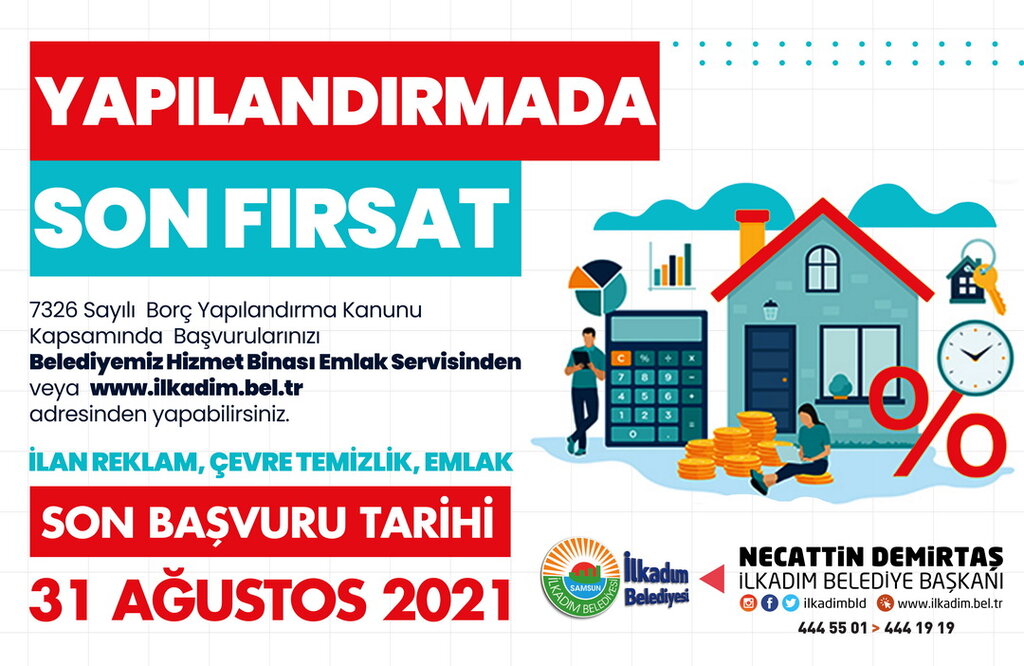 BORÇ YAPILANDIRMADA SON BAŞVURU GÜNÜ 31 AĞUSTOS