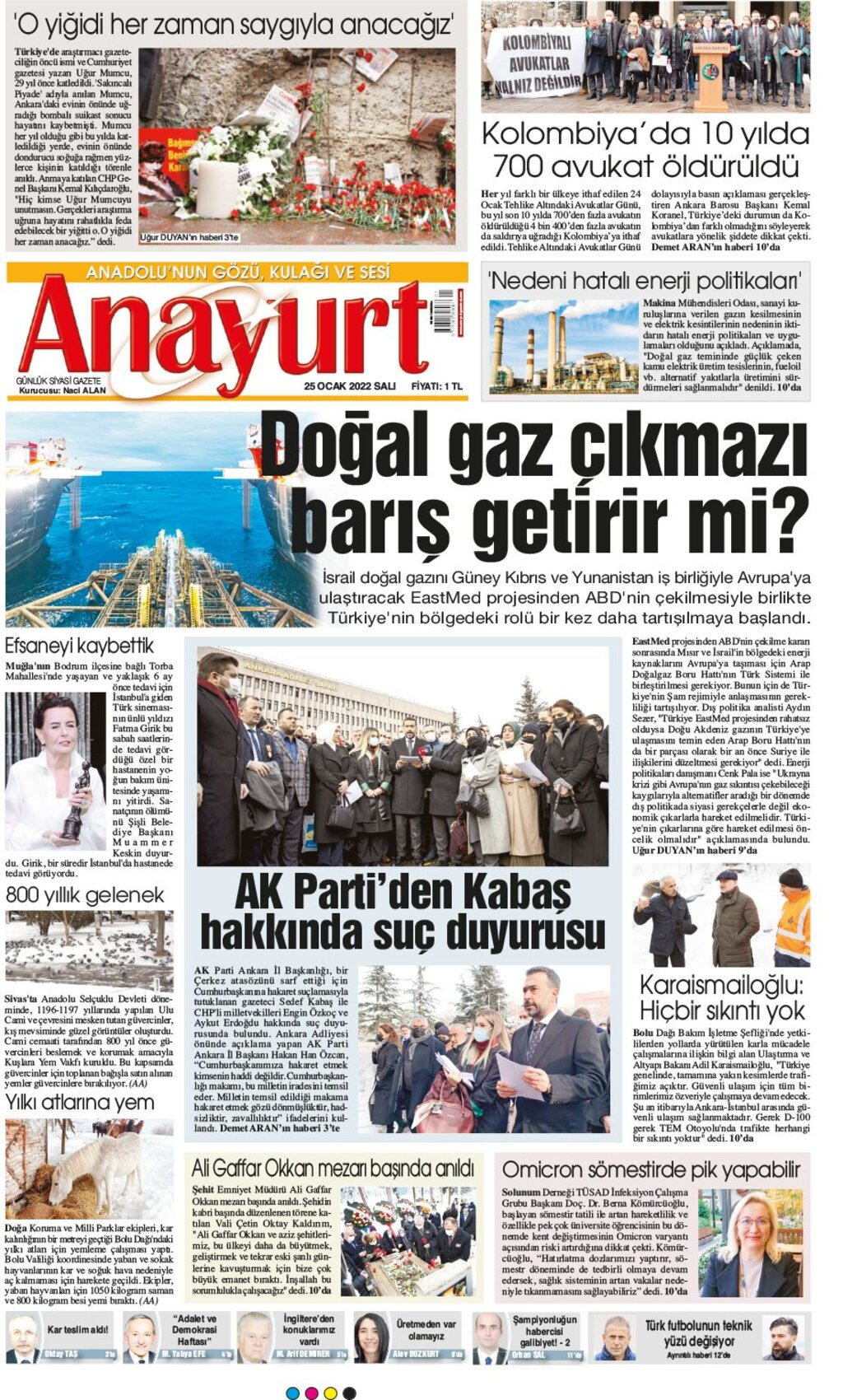 ANAYURT GAZETESİ BAFRA ve ATAKUM'DA