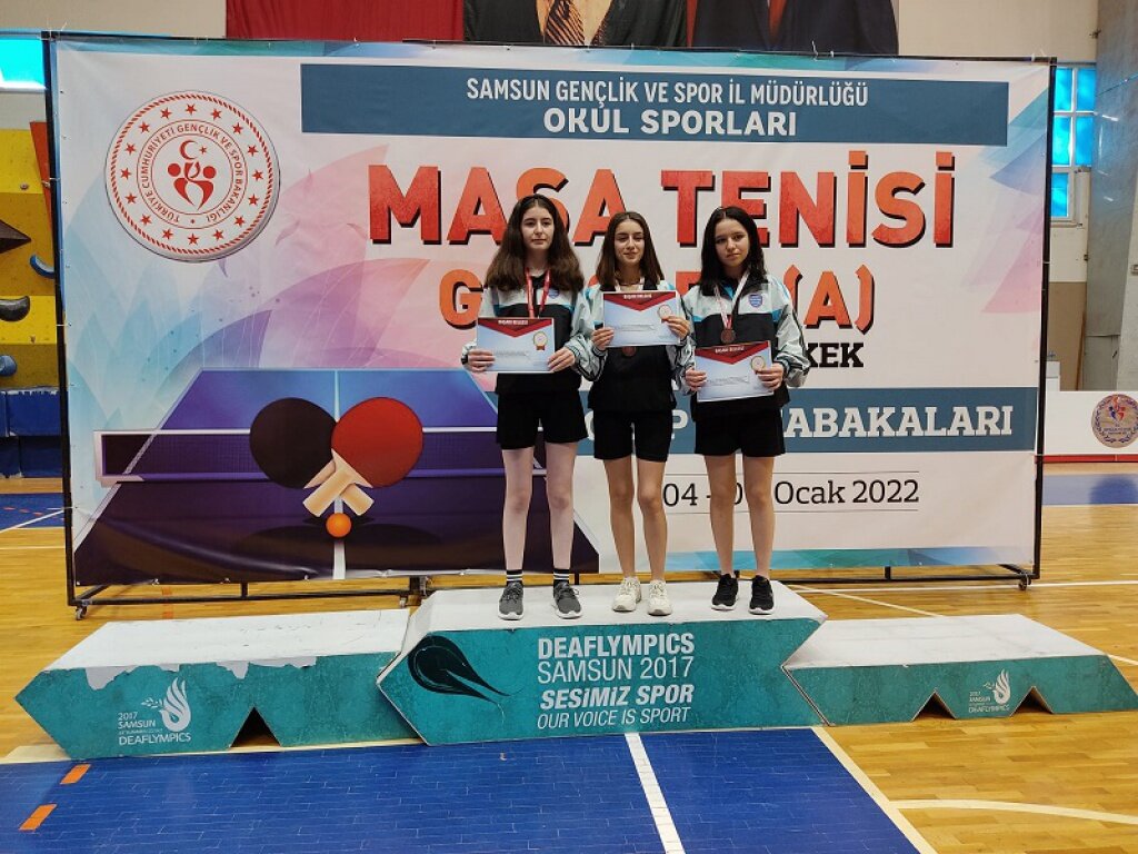 14 şehir arasında, Masa Tenisi' nde 4. oldular