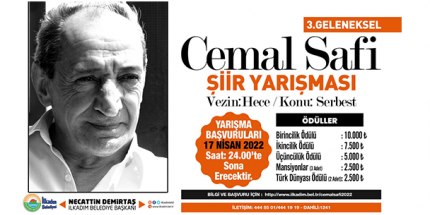 Cemal Safi Şiir Yarışması Başvuruları Başladı
