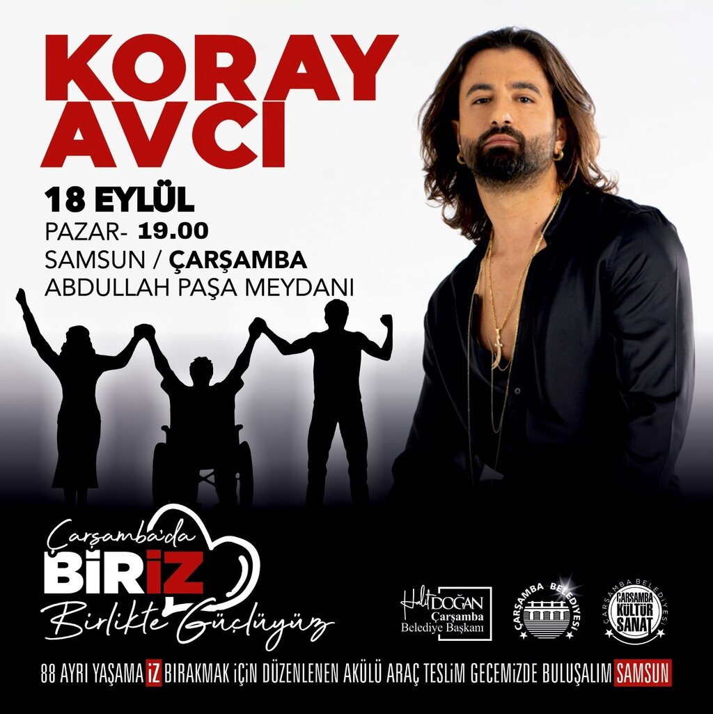 ÇARŞAMBA’DA KORAY AVCI KONSERİ