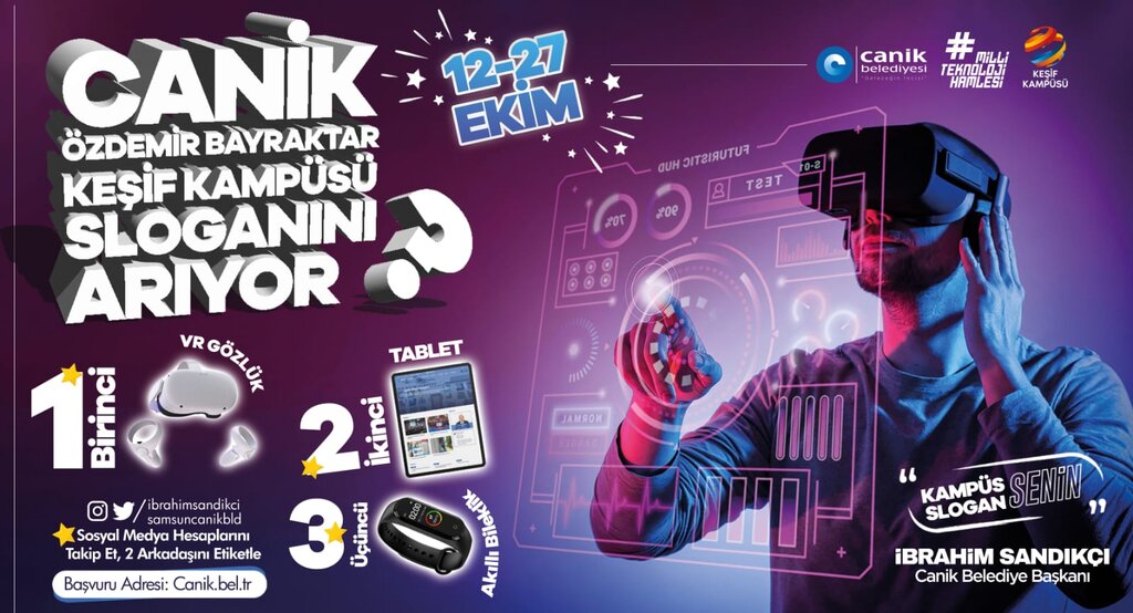 Canik Belediyesi’nden Ödüllü Slogan Yarışması