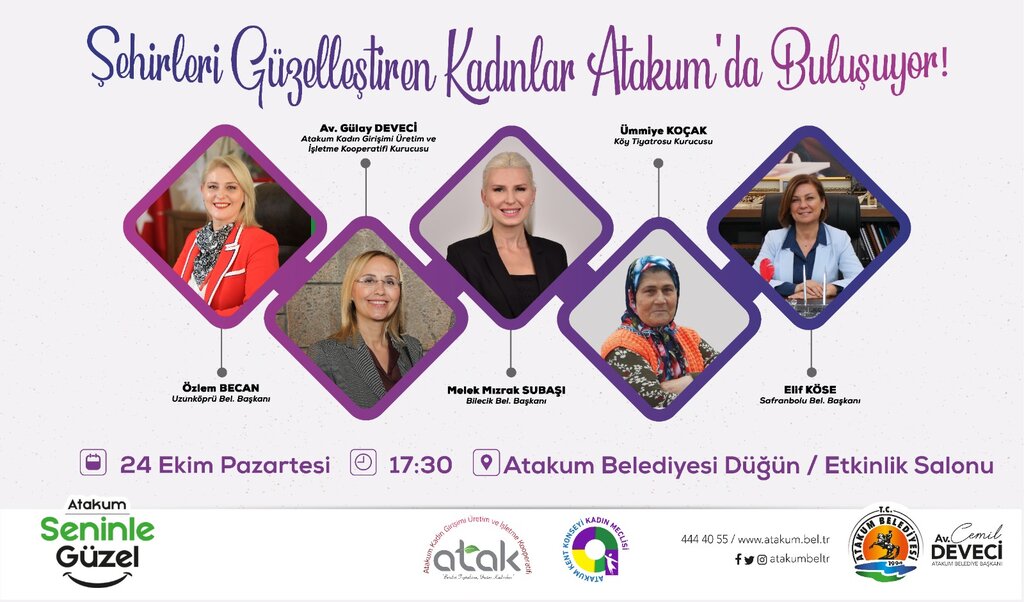 Şehirleri güzelleştiren kadınlar Atakum’da 