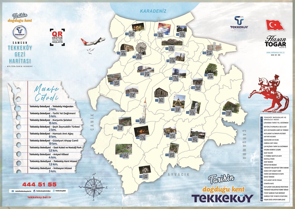 Tekkeköy Gezi Haritası'yla turizm dijitale taşındı