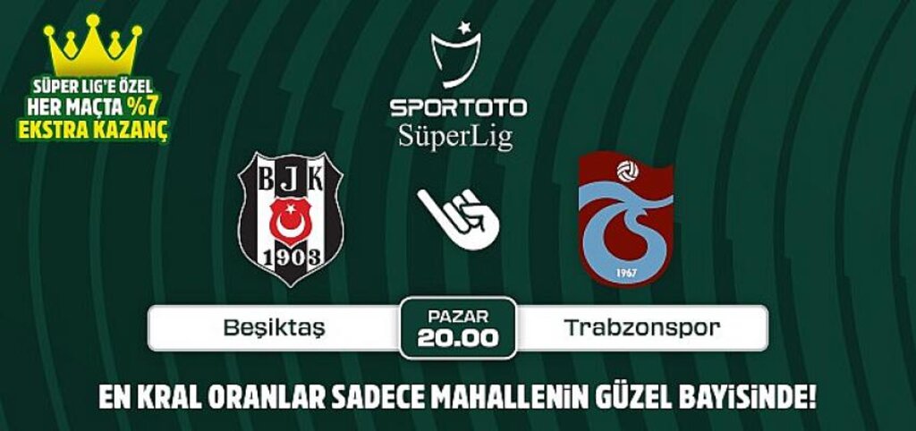 Beşiktaş-Trabzonspor derbisinin Kral Oranlar'ı sadece Mahallenin Güzel Bayisinde