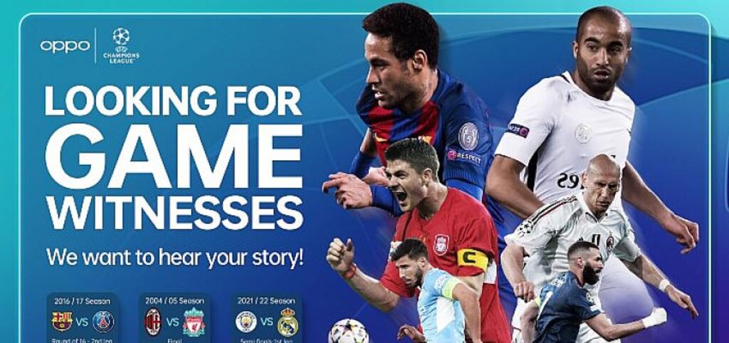 OPPO, UEFA Şampiyonlar Ligi'nin En İlham Veren Üç Maçını Seçti