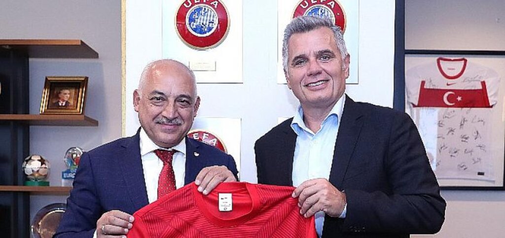 TFF Başkanı Mehmet Büyükekşi'ye Turkcell Genel Müdürü Murat Erkan'dan ziyaret