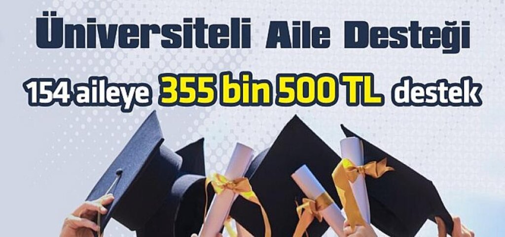 154 üniversiteliye 355 bin liralık destek
