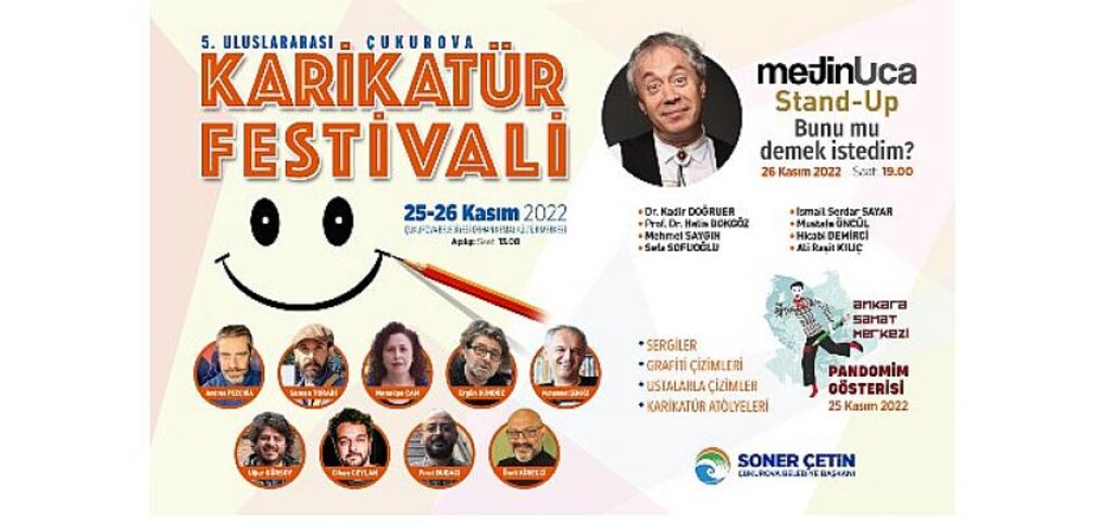 Dünyanın karikatürü Çukurova’da