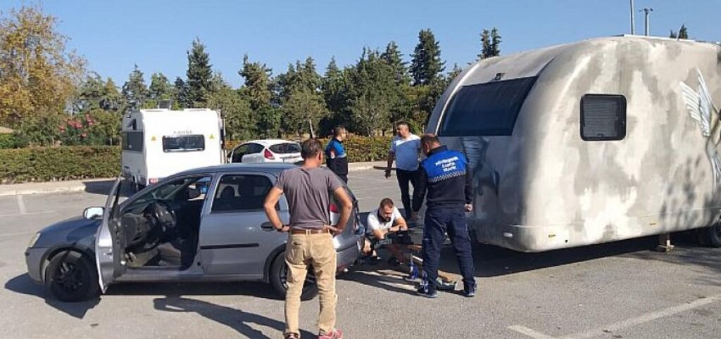 İnciraltı Kent Ormanı'ndaki karavanlar kaldırıldı