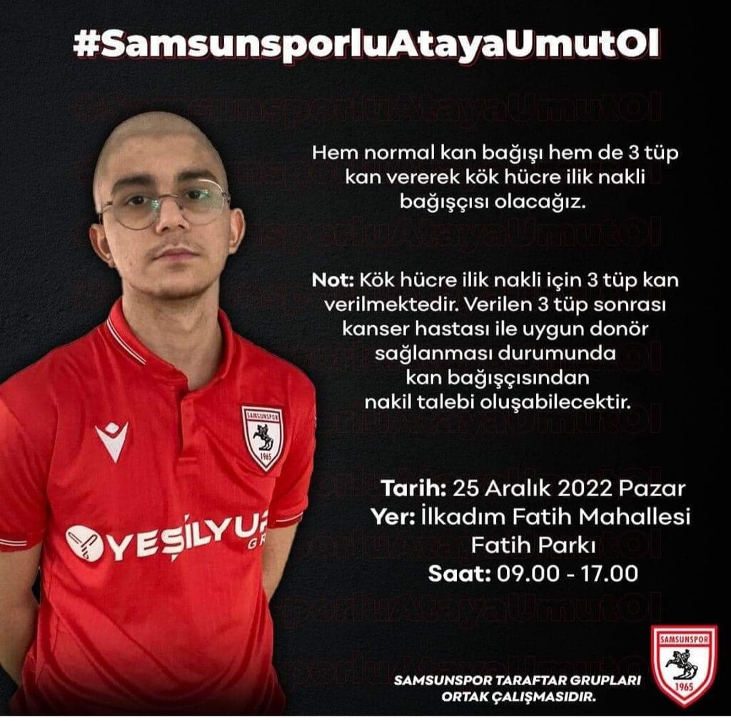 Samsunsporlu taraftarlar Ata için harekete geçti