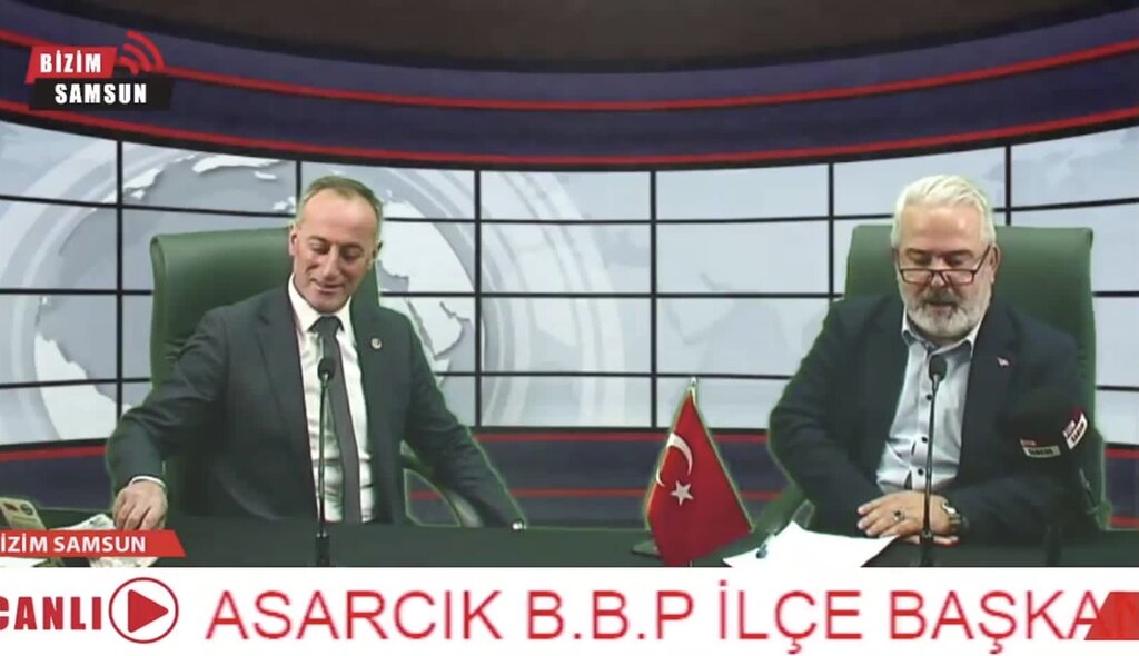 BİZİMSAMSUN TV’de Gazeteci İsmet AKTAŞ, Asarcık BB Partisi ilçe Başkanı ve Aserdar Genel Başkanı Yılmaz AKKUŞ’u ağırladı