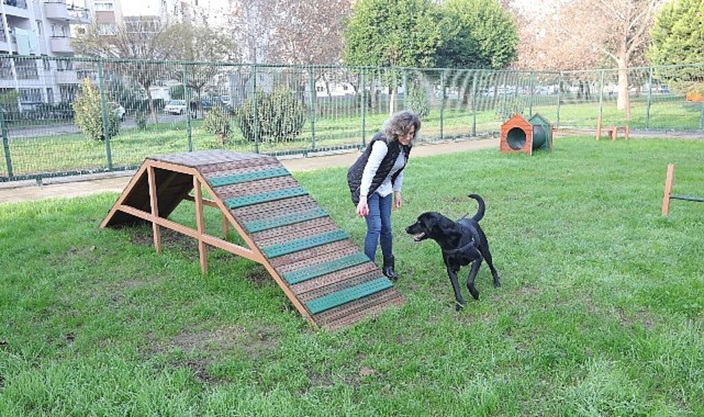 Bayraklı'da evcil hayvanlar için 'Pati Park'