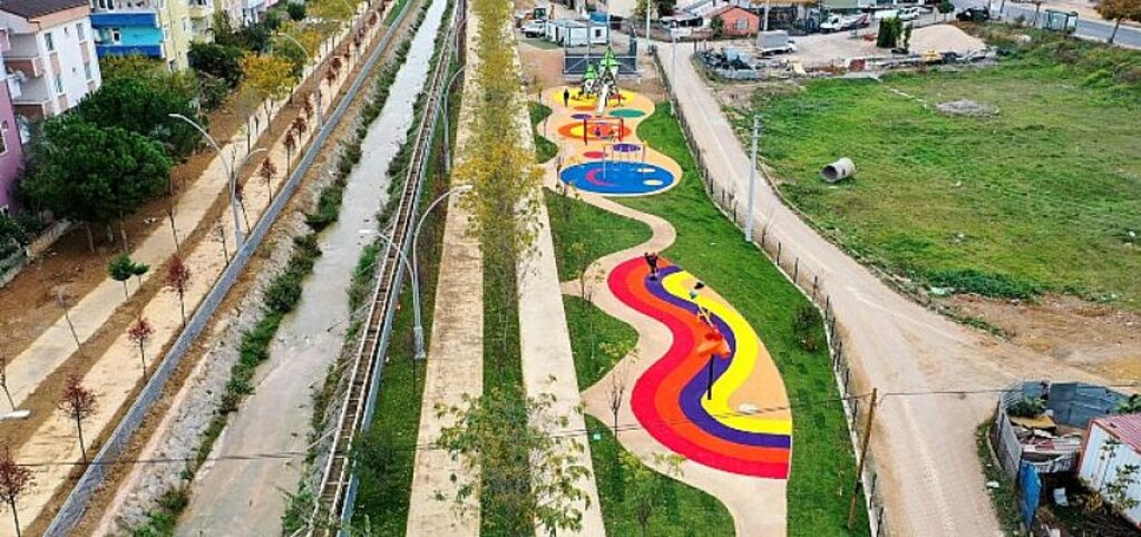 Darıca Nene Hatun Deresi'nde yürüyüş yolu yapılıyor