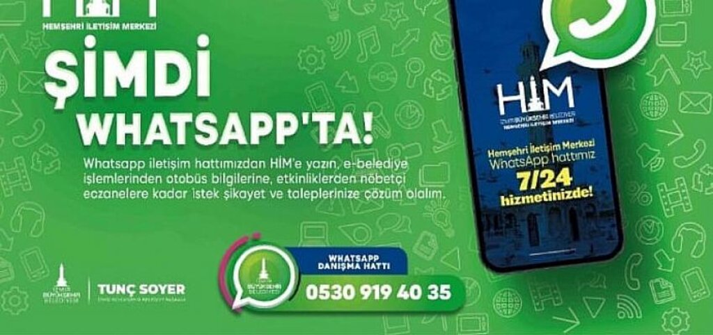 İzmir Büyükşehir Belediyesi artık WhatsApp'ta