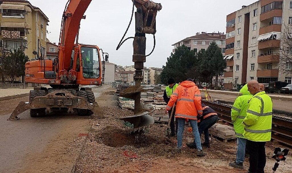 Kuruçeşme Tramvay Hattında hummalı çalışma