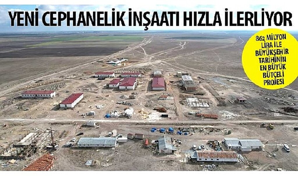 Yeni Cephanelik İnşaatı Hızla İlerliyor