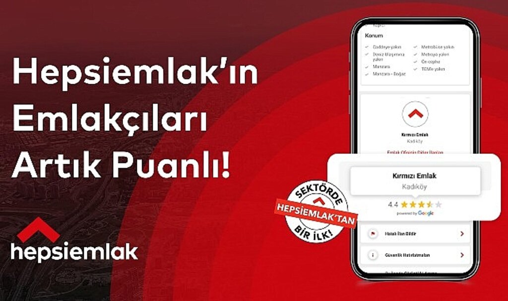 Emlak Ofislerinin Değerlendirme Puanları Hepsiemlak'ta!
