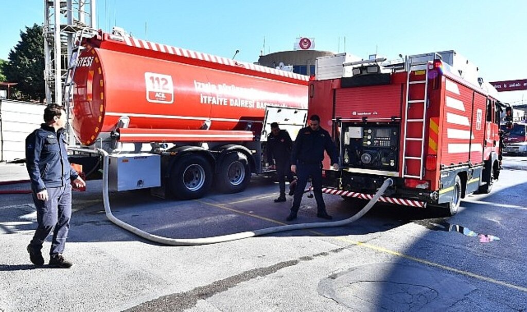 ESHOT'un mazot tankerleri artık yangın söndürmede kullanılacak