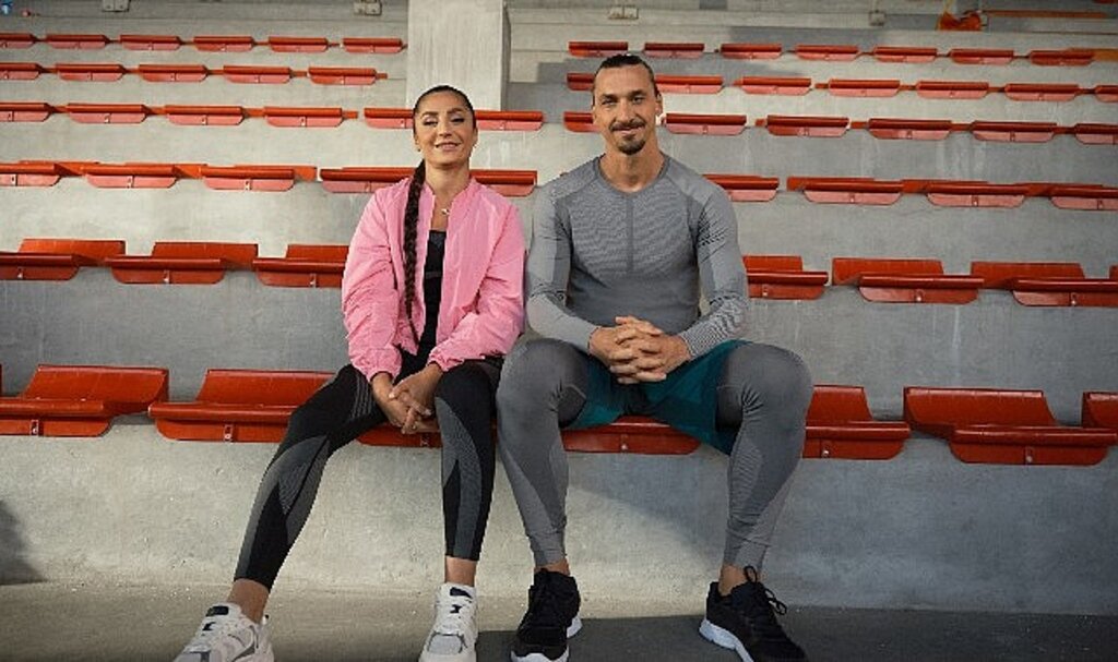 Futbolun kadın efsanesi Nadia Nadim ile Zlatan Ibrahimović H&M Move için birlikte oynuyor