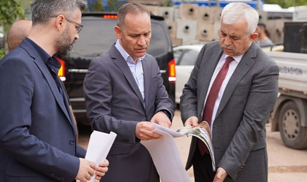 Büyükşehir'de 3 müdürlüğün hizmet vereceği binada çalışmalar sürüyor