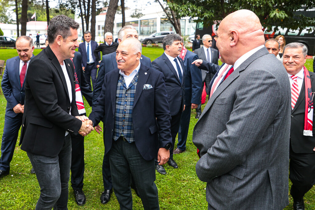 TFF BAŞKANI SAMSUNSPOR'U ZİYARET ETTİ