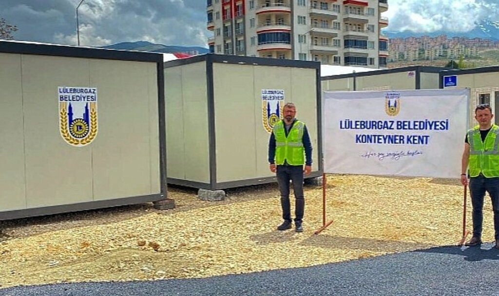 Lüleburgaz Belediyesi'nden Malatya'ya konteyner desteği