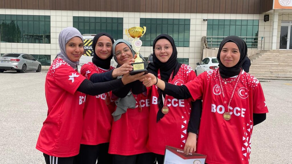 ANKARA'DAKİ TÜRKİYE BOCCE ŞAMPİYONASI'NDA TÜRKİYE 3. SÜ OLDULAR