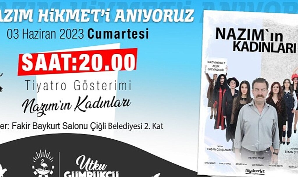 Çiğli Belediyesi Nazım Hikmet'i Anacak