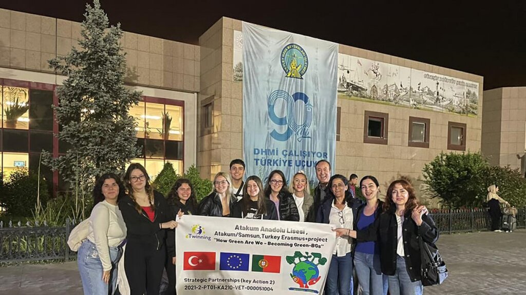 Portekiz Erasmus + Proje Ekibi Samsun ve Atakum Anadolu Lisesi'nde