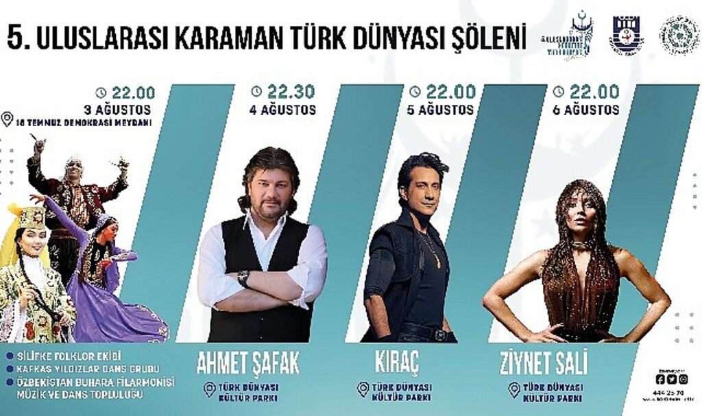5. Uluslararası Karaman Türk Dünyası Şöleni başlıyor