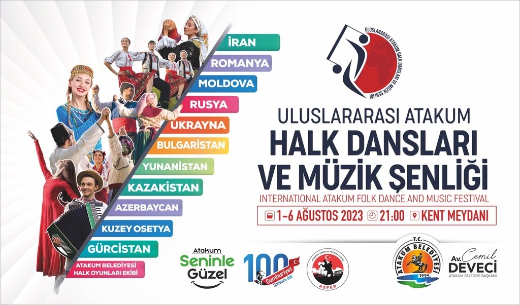 Uluslararası Halk Dansları Toplulukları Atakum'da buluşuyor