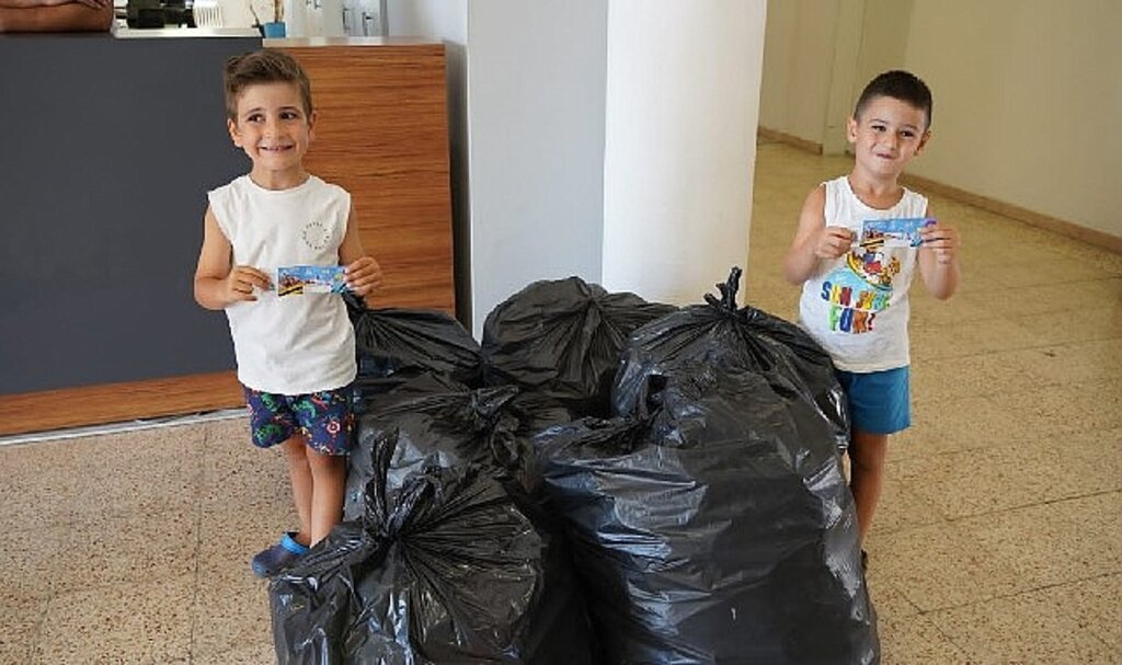 Çeşme'de atıklar eğlenceye dönüşüyor