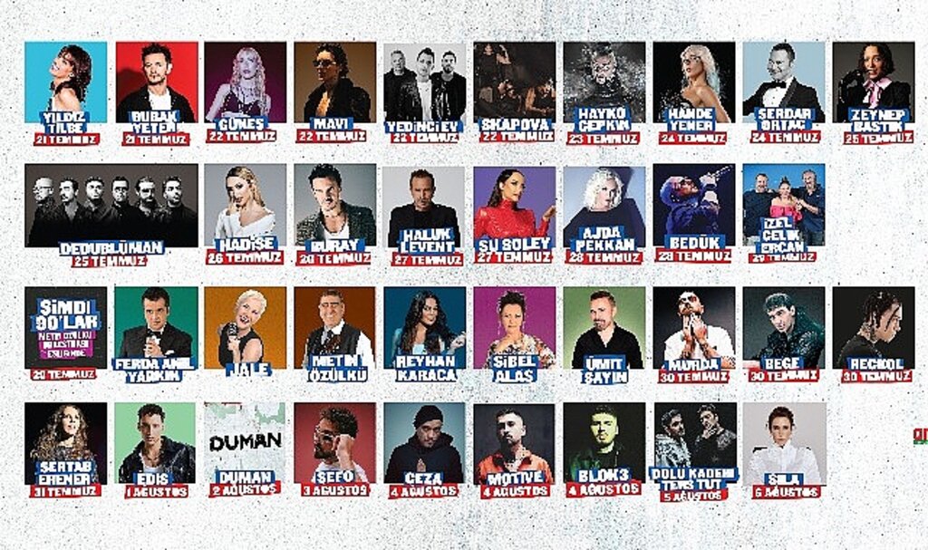 İstanbul Festivali 21 Temmuz – 6 Ağustos tarihleri arasında Festival Park Yenikapı'da!