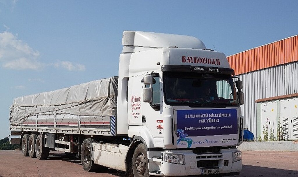 Selin vurduğu Zonguldak'a Beylikdüzü'nden yardım