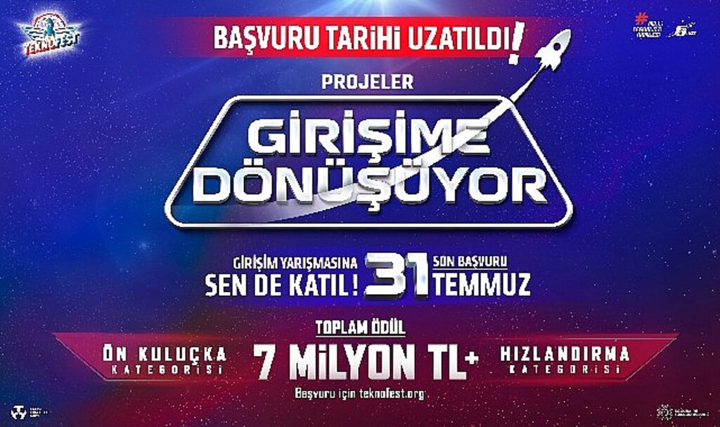 TEKNOFEST Projeleri Girişim Yarışması Başvuruları Uzatıldı