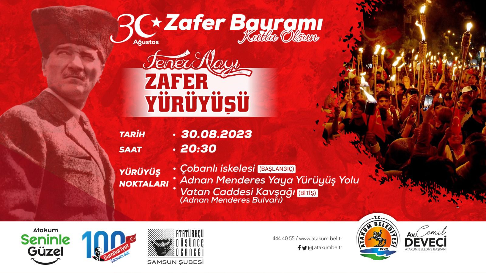 Atakum'dan Zafer Bayramı coşkusu taşacak