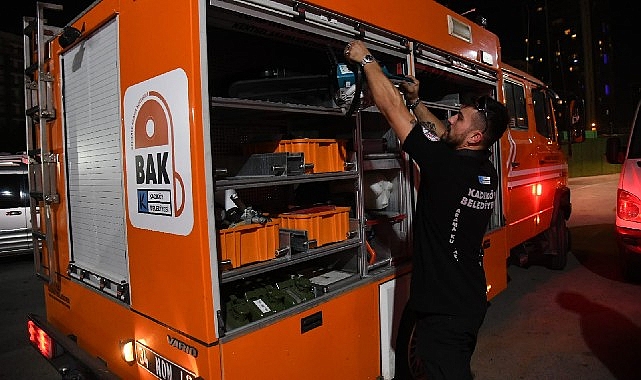 BAK Kadıköy, yangın söndürme çalışmalarına destek için Çanakkale'de