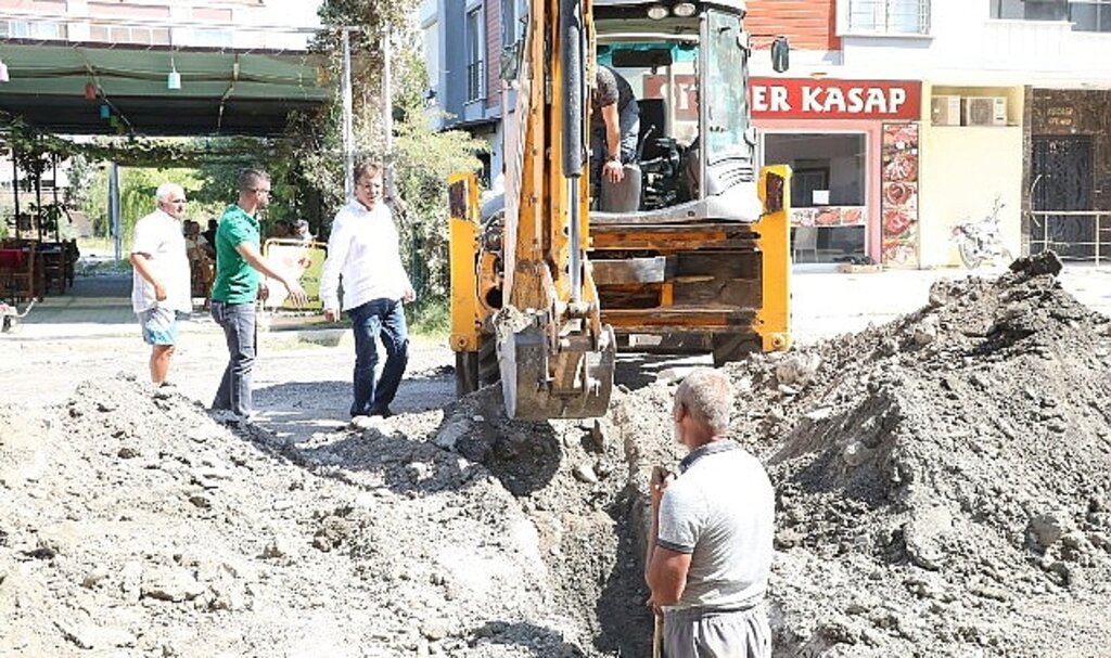 Başkan Arslan, Altınkum'da çalışmaları denetledi