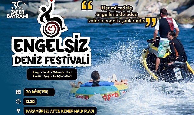Kocaeli Büyükşehir'den 3. Engelsiz Deniz Festivali