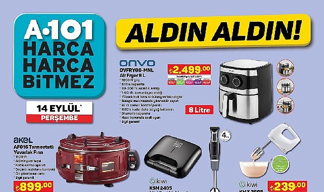 14 Eylül'de A101 Marketlerinde Teknolojik Ürünler Tüketicilere Sunulacak