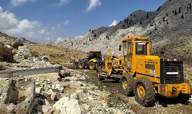 Antalya Büyükşehirden Akseki'nin yayla yollarına bakım