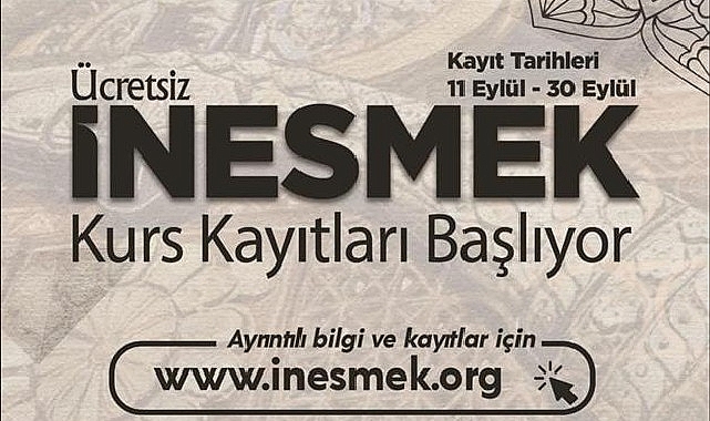 İnesmek'te Kurs Kayıtları Başladı
