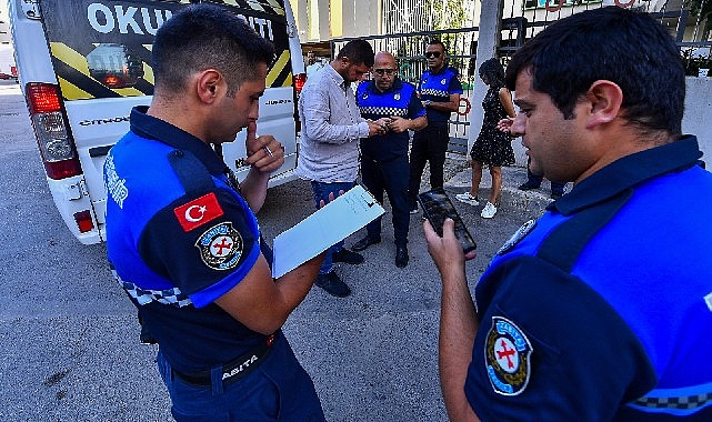 İzmir Büyükşehir Belediyesi'nden okul servislerine denetim