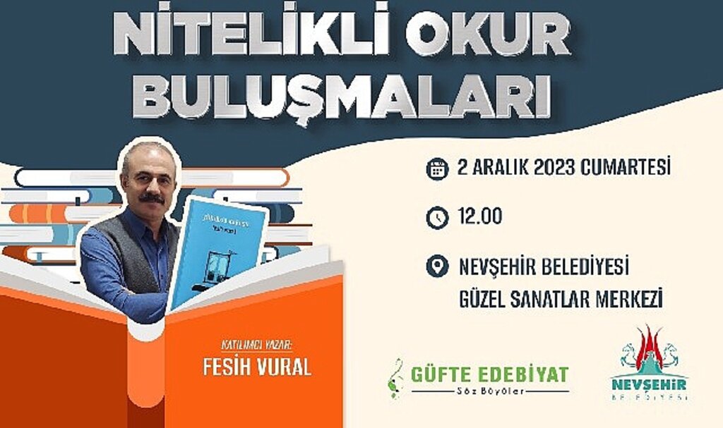 Güzel sanatlar merkezi'nde nitelikli okur buluşmaları başlıyor